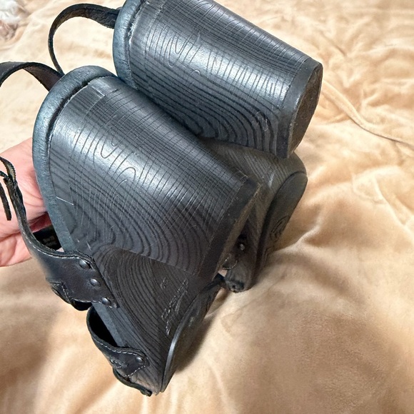 Dansko Nina Sandals Graphite Black Block Heel Slingback Women's 39 (US 8.5/9) - Picture 5 of 5